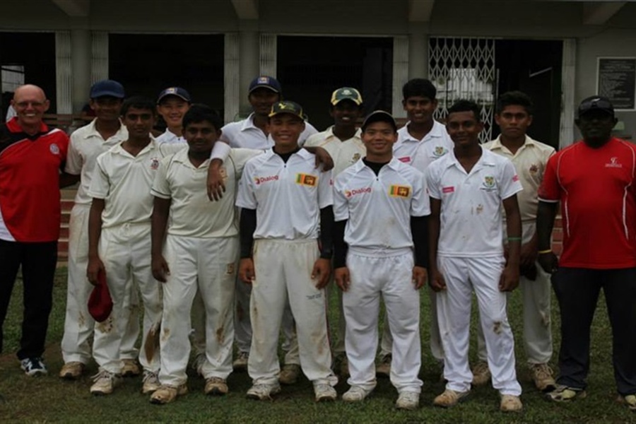 Boys play match at St Benedict’s College in Colombo