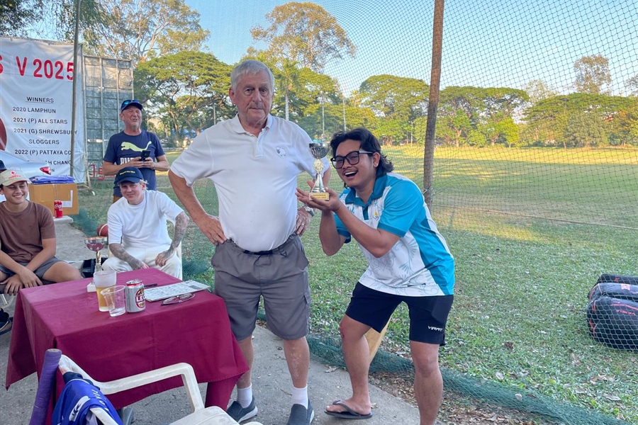 Player of the match Champ took 5/39.