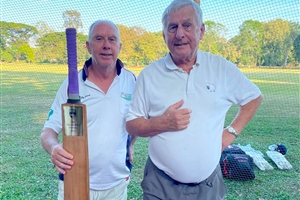 Lanna President’s XI lift the trophy on inaugural President’s Day